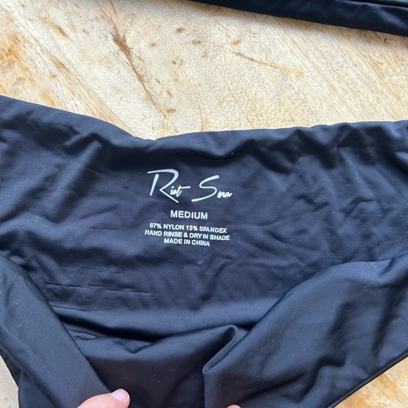 Riot Swim Stylish Black One-Shoulder Bikini Set - Picture 4 of 4